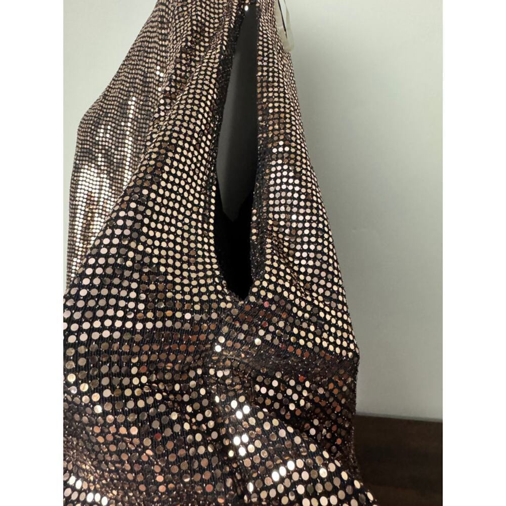 ASOPH Gold Sequin Dramatic Top with Long Sleeves Size 3X - Picture 10 of 13